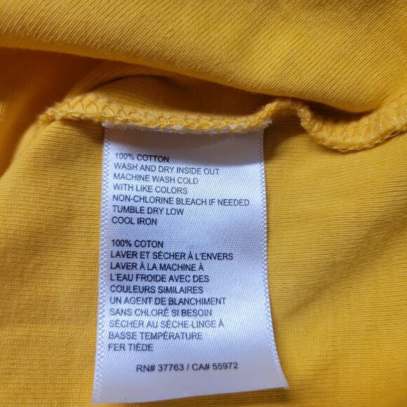 Rafaella 2X Goldenrod Yellow Metal Looped Dressy Shortsleeve Blouse - Picture 10 of 10